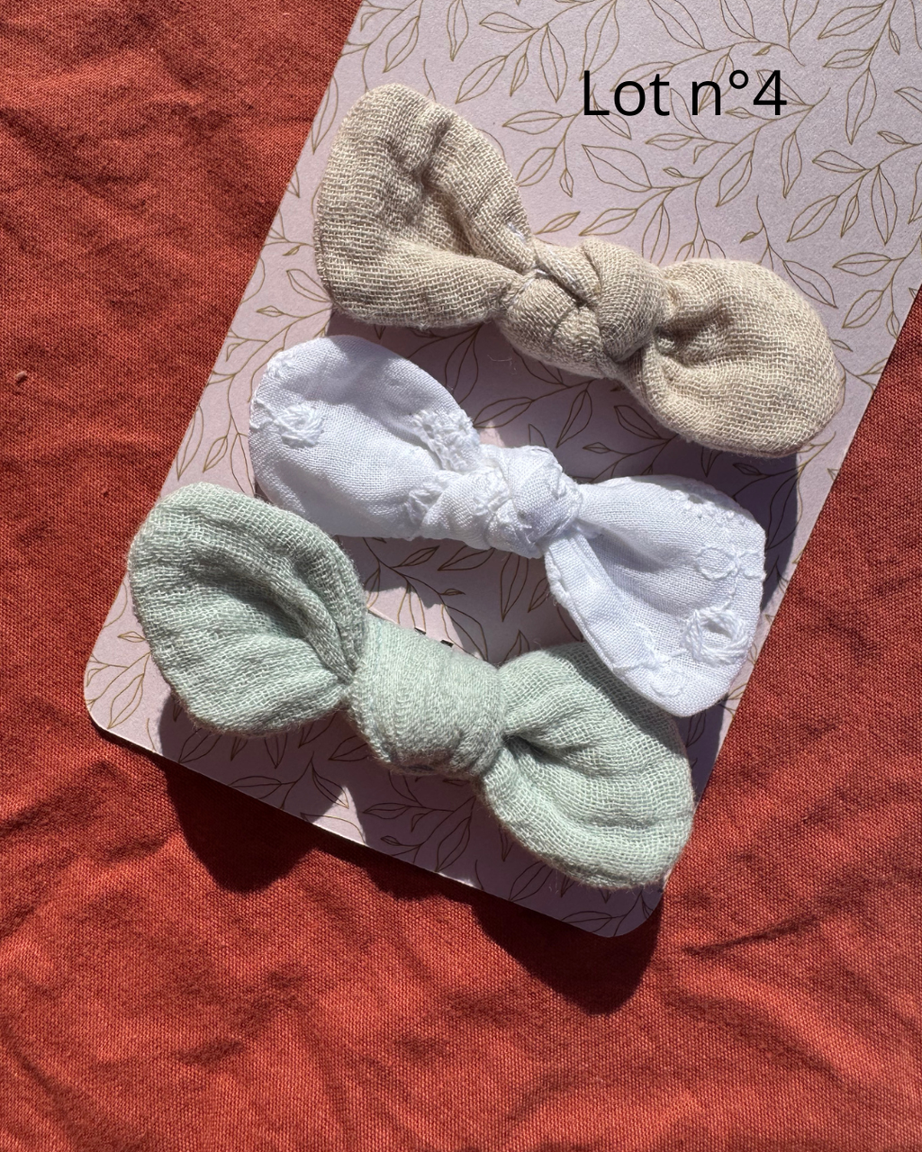 Barrettes Aux Tissus Fleuris