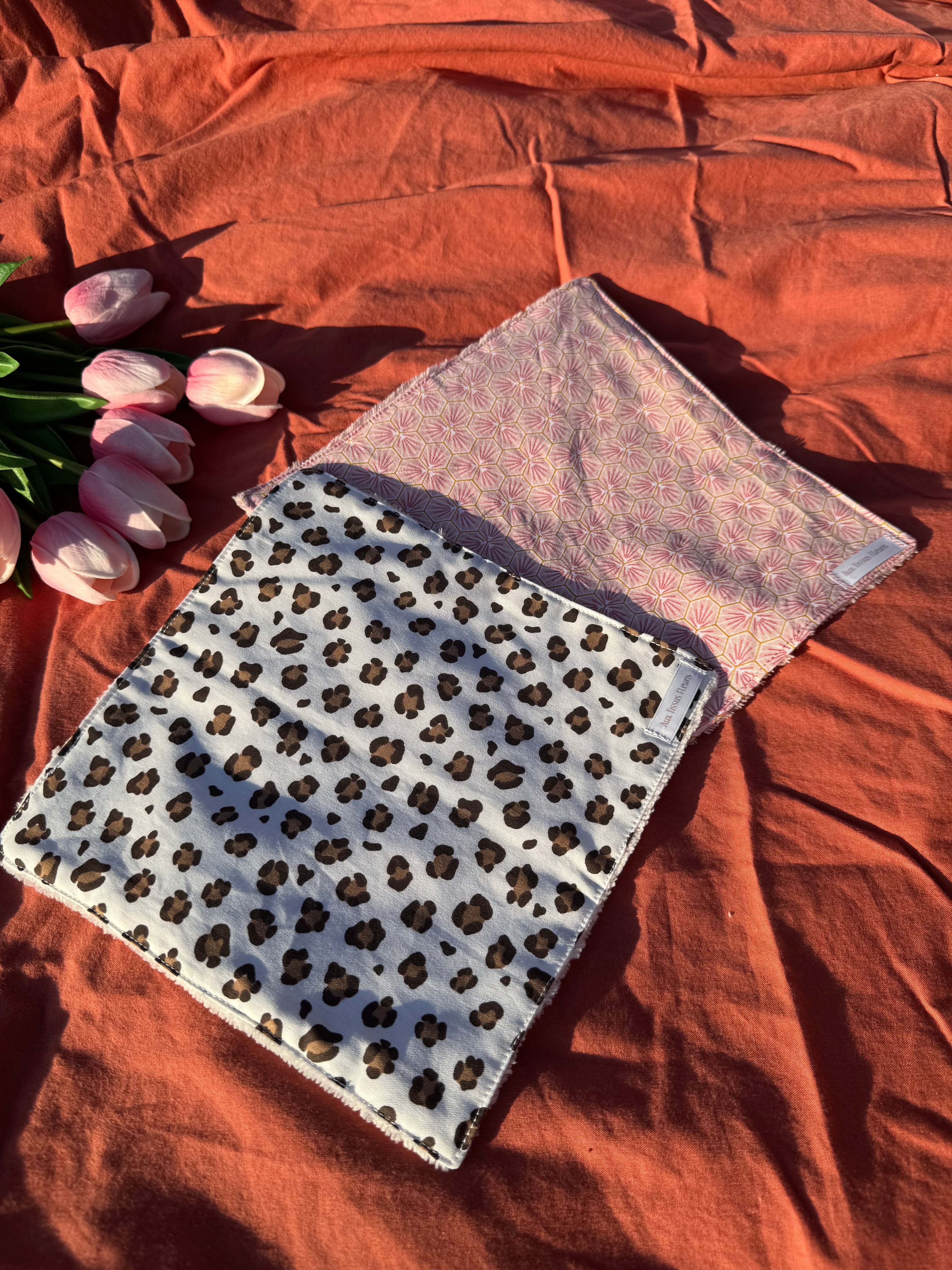 Lot de serviettes visage Aux Tissus Fleuris