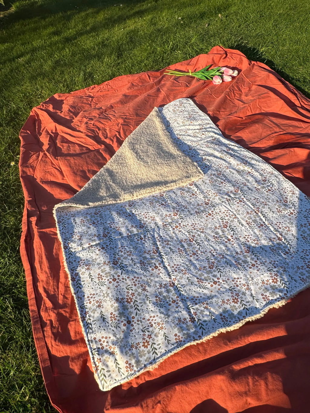 Couverture bébé Aux Tissus Fleuris