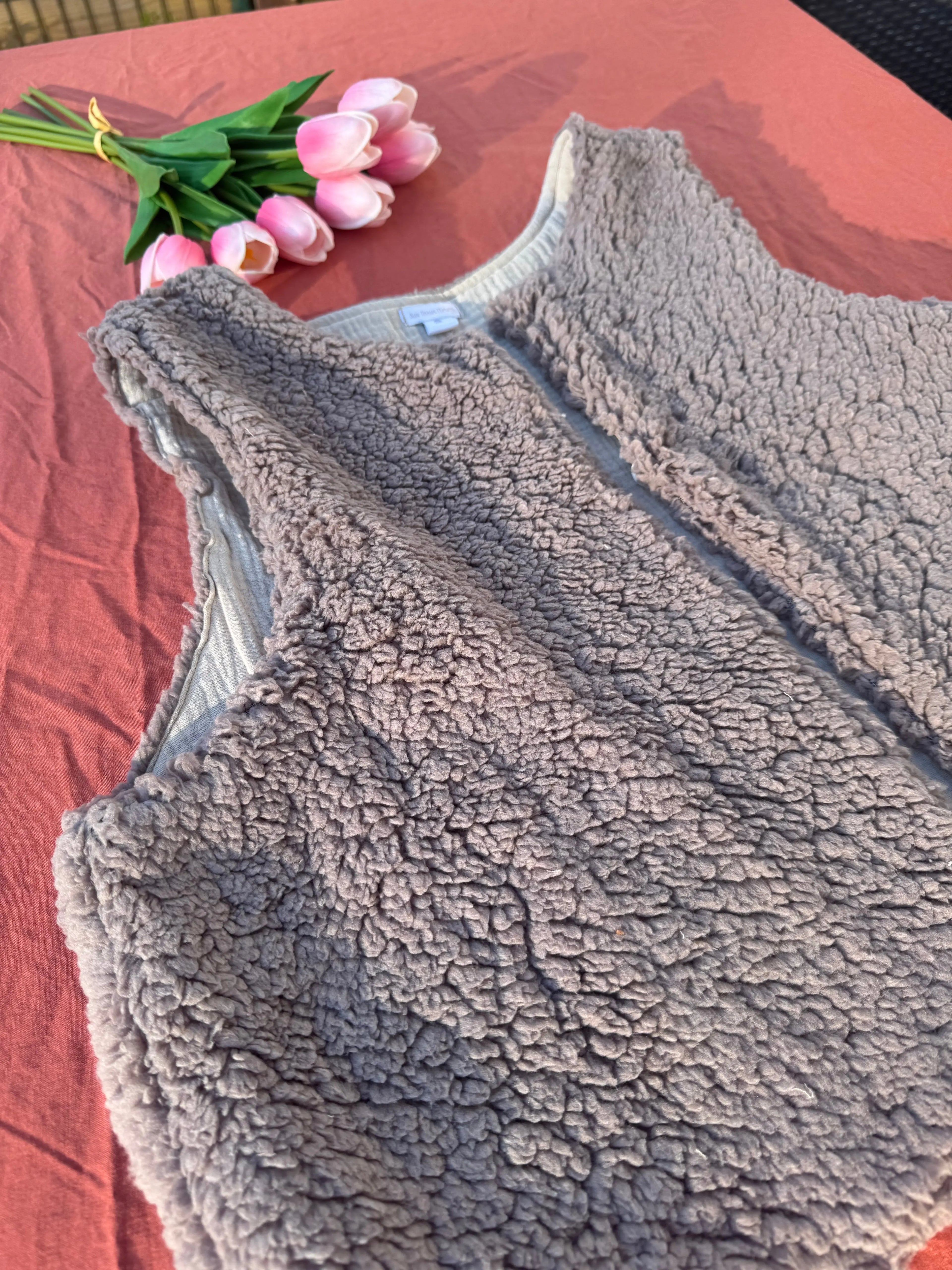 Gilet de berger - Femme Aux Tissus Fleuris
