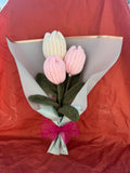 Bouquet de tulipes Aux Tissus Fleuris