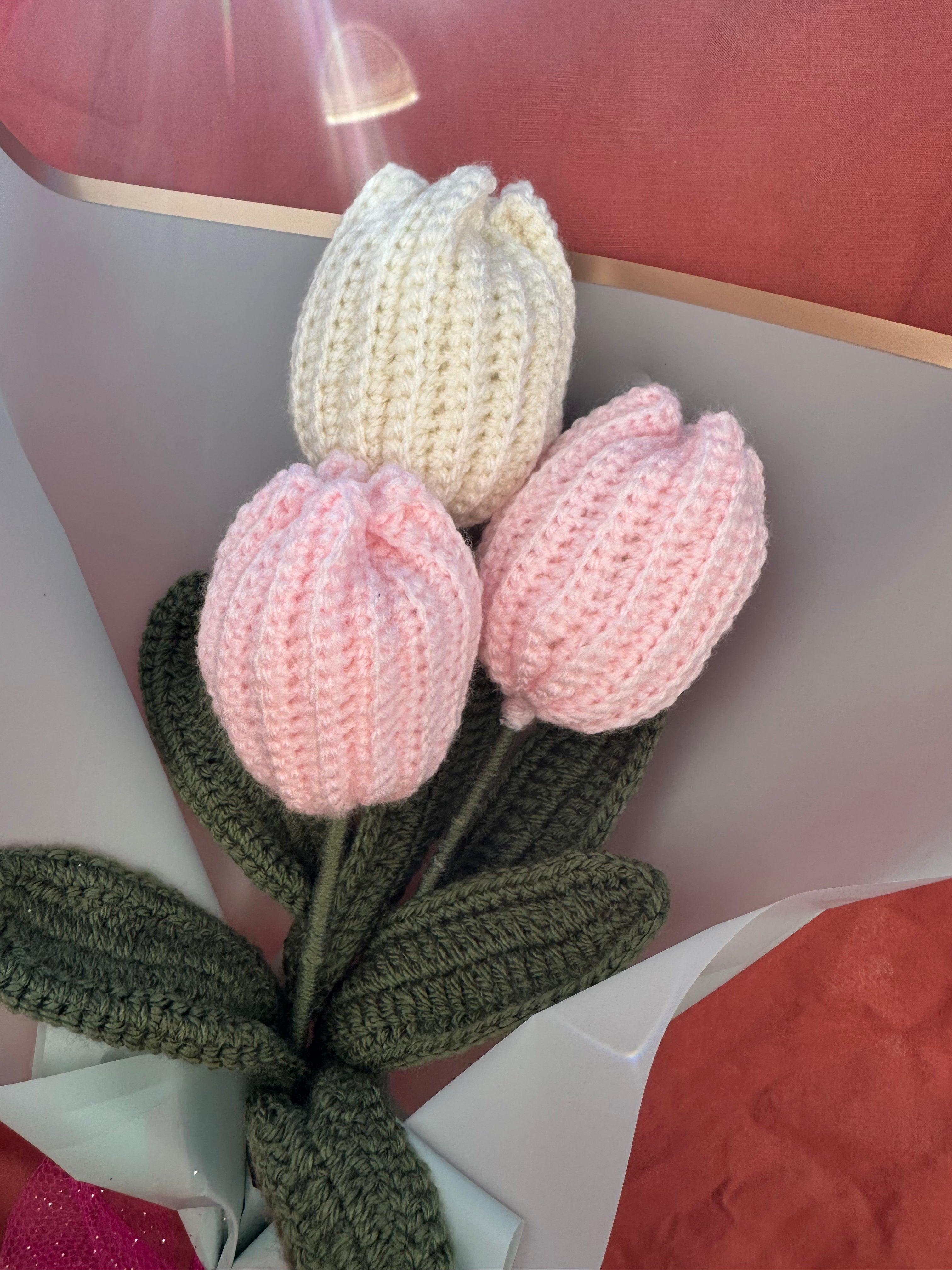 Bouquet de tulipes Aux Tissus Fleuris