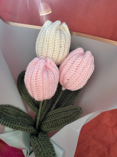 Bouquet de tulipes Aux Tissus Fleuris