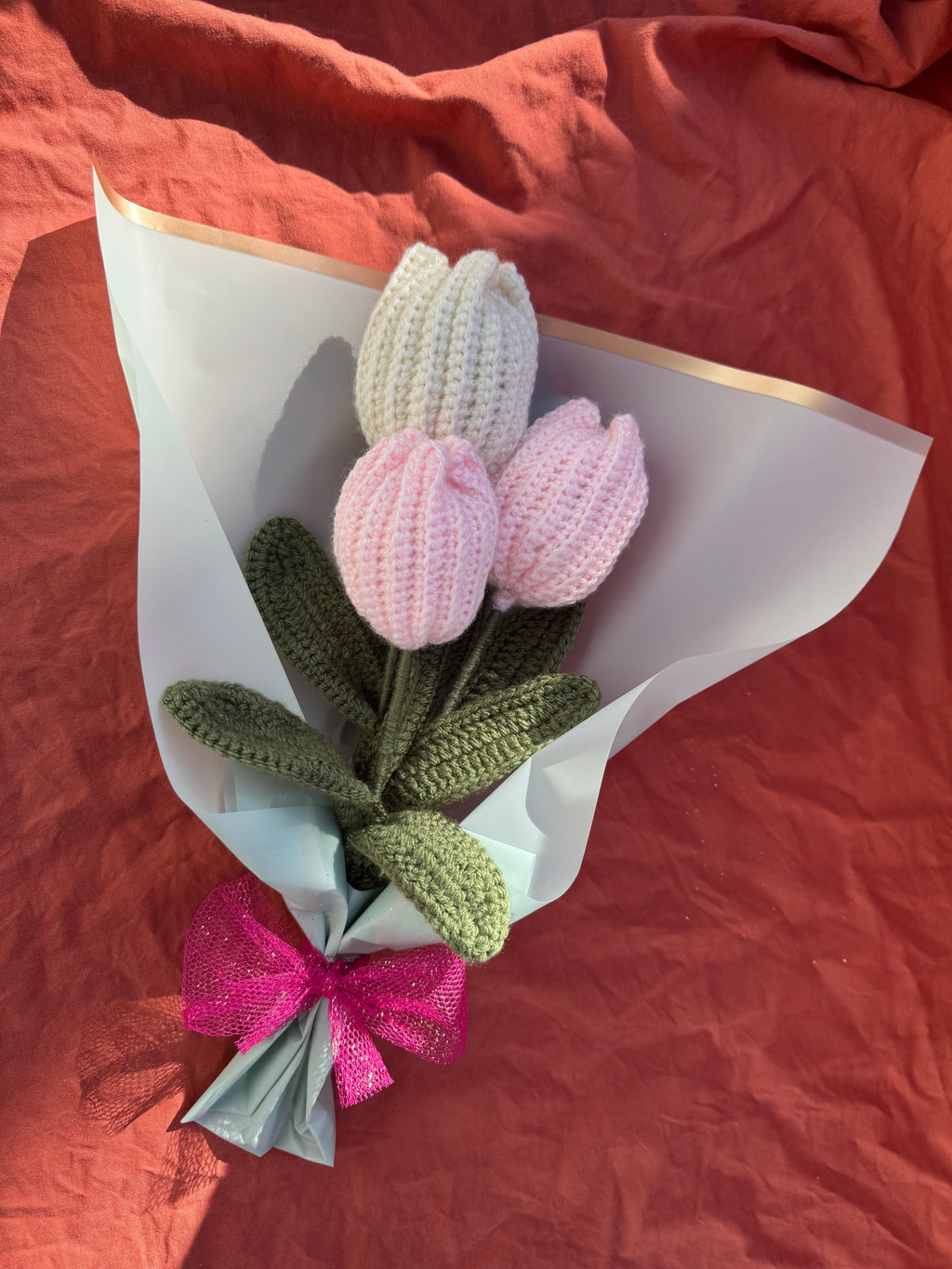 Bouquet de tulipes Aux Tissus Fleuris
