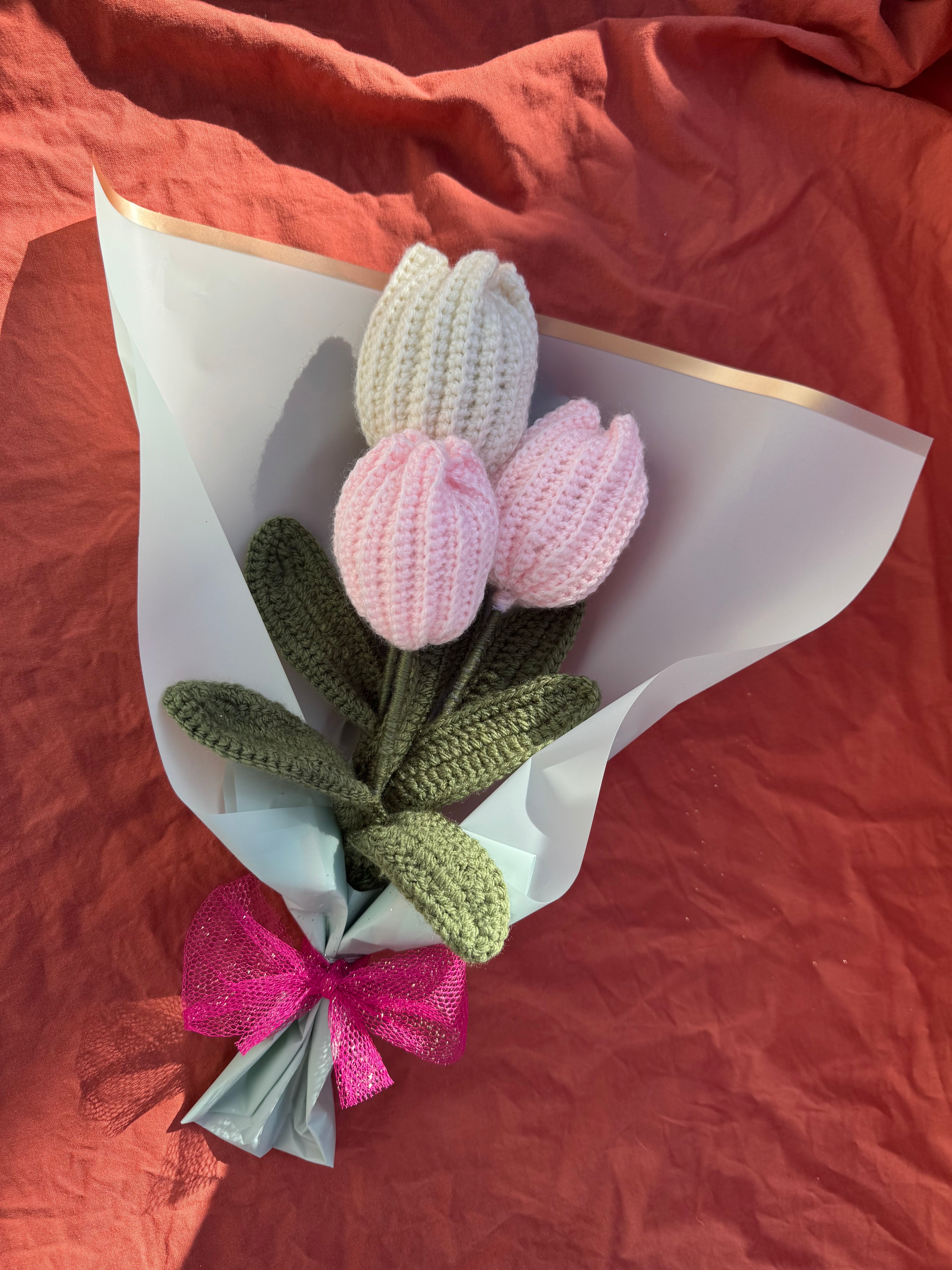 Bouquet de tulipes Aux Tissus Fleuris