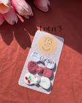 Barrettes Aux Tissus Fleuris