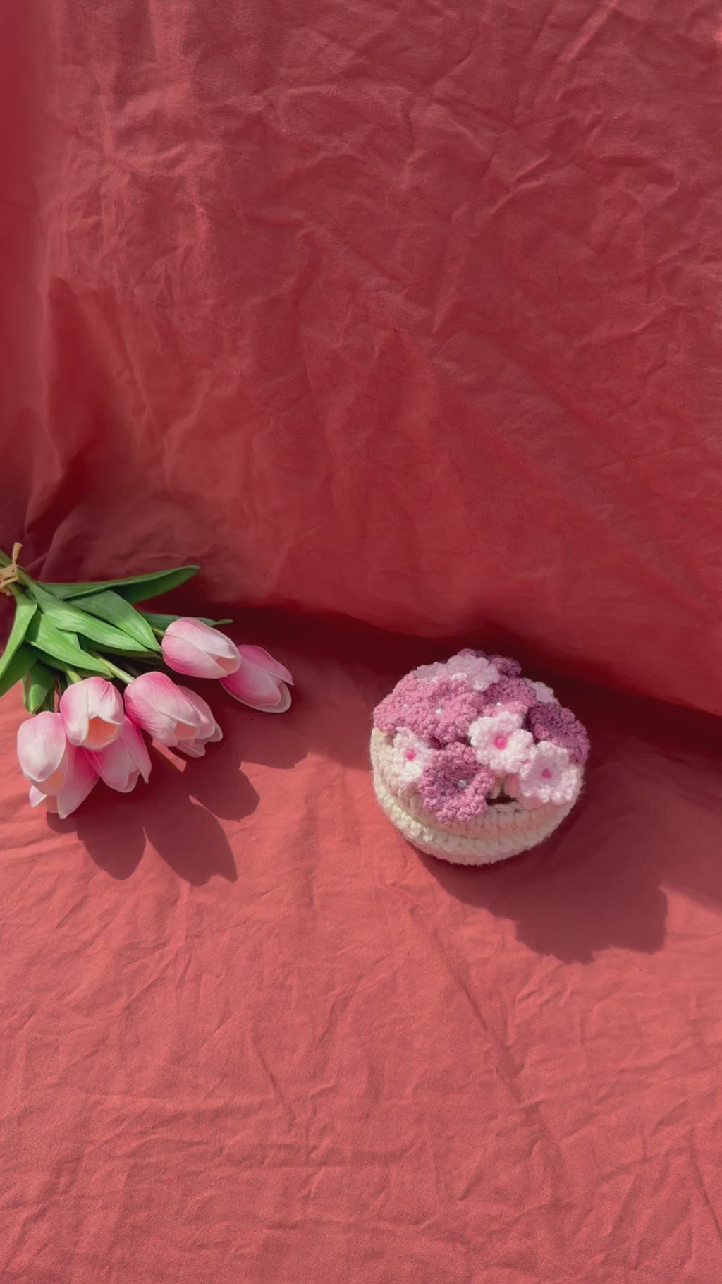 Dessous de verre pot de fleurs