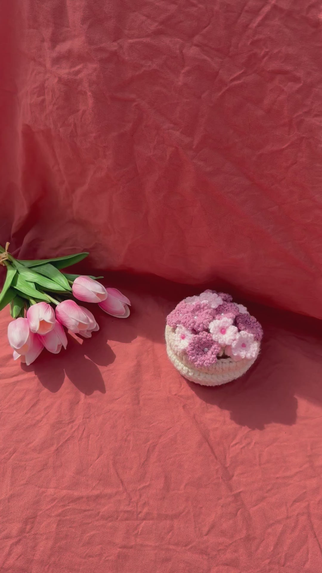 Dessous de verre pot de fleurs